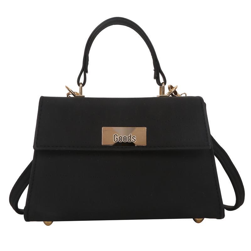 Women's Retro Textured Winter 2023 Crossbody Handbag with Lock Buckle