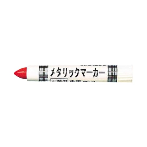 TRUSCO Industrial Metallic Marker, Medium Point, Red, MUL-M-R