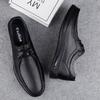 Trendy Brand Men's Oxford Shoes Lightweight Lace Up Loafers Men's Genuine Leather Work Shoes Versatile Style Free Delivery