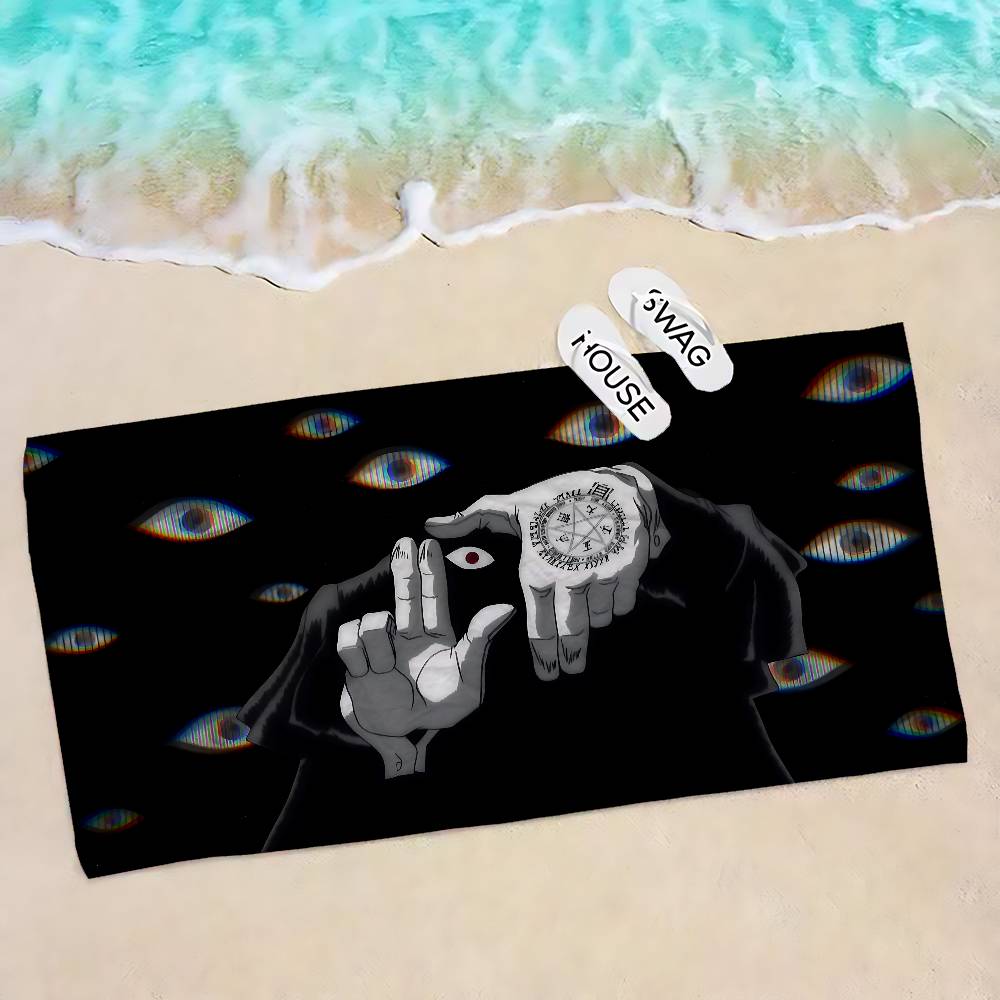 H-HellsingS Anime Microfiber Beach Towel Absorbent Quick dry Soft Yoga Swimming Resort Mountain Climbing Towel