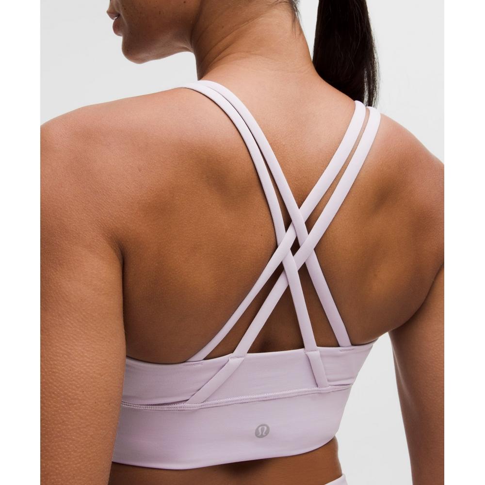 Lululemon Energy Longline Bra  MeDium Support  B D Cups Faint lavenDer