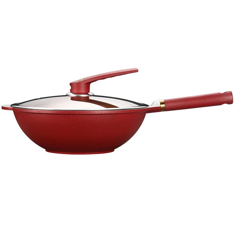 Frying Pan, Maifanshi Non Stick Pan, Vegetable Frying Pan, Smokeless Induction Cooker, Gas Stove, Flat Bottomed Pan