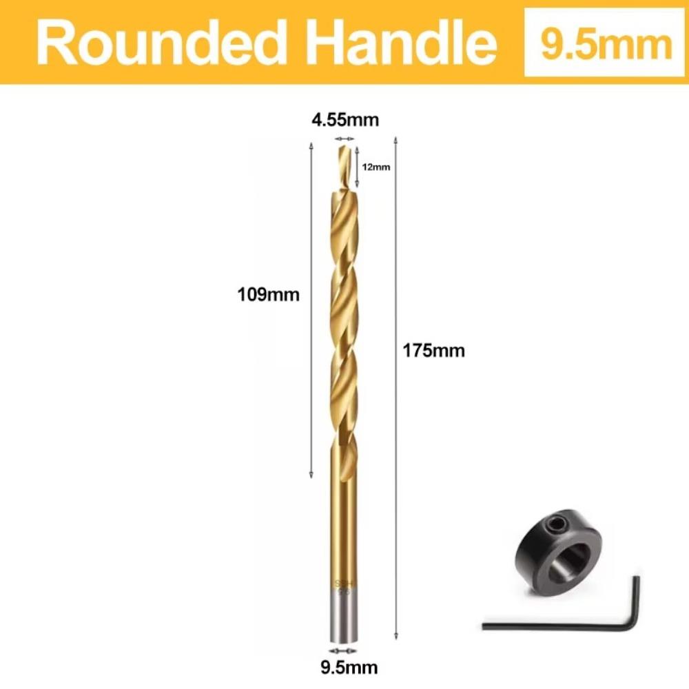 Hexagonal Handle Step Drill Bit Stop Collar Reaming Tool  Inclined Hole Drilling