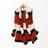 Great Value Feedback ~ Export Export Loose Temperament Mid Length Long Length Patchwork Stripes Cardigan Spring & Fall Knitting Shawl