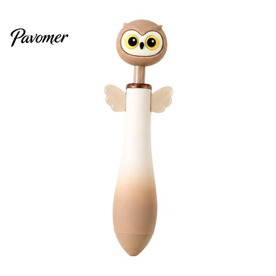Cute Animal Pens for Students Ballpoint Pen, 0.7mm Smooth Writing Retractable Gel Pens, Owl/Chick/Penguin/Honeybee Pen School Office Stationery