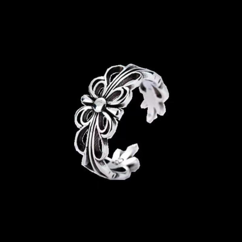 Rock Hip Hop Vintage Prsten Hipster Přehaný Vrána + Prsten na Ukazováček Dámský Prsten s Vyrytým Křížem