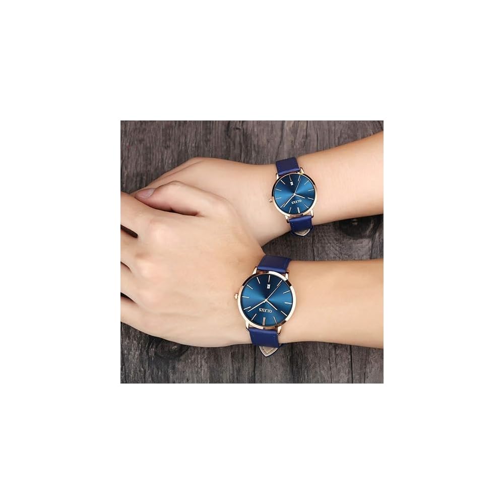 OLEVS Couple Watch Set Men's and Women's Matching Timepieces for Anniversaries and Gifts