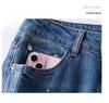 Women's High-End Wide-Leg Floor-Length Jeans: Spring/Autumn Style with Elegant Details