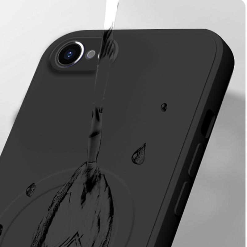 Official Liquid Silicon 16E Case for For Iphone 16E SE4 Wireless Charge Magnetic Soft Shockproof Camera Protector Cover