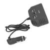 Car Cigarette Lighter 3 Socket Prevent Short Circuit Car Charger Power Converter with USB Type C