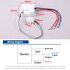 120° Mini Recessed Pir Ceiling Occupancy Motion Sensor Detector Light Switch For Home Hotel