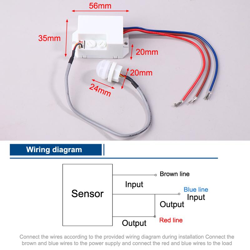 120° Mini Recessed Pir Ceiling Occupancy Motion Sensor Detector Light Switch For Home Hotel