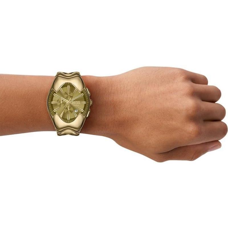 Diesel men's quartz watch gold DZ4681