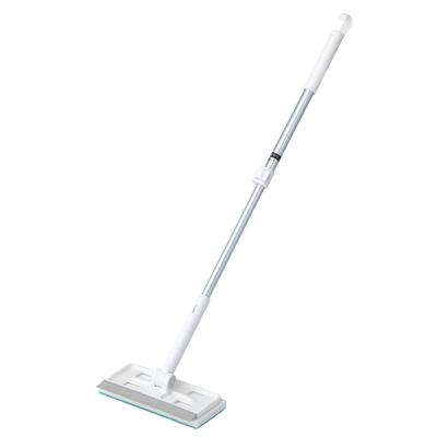 LEC Gekiochikun Bathroom Cleaner Brush Drain Wiper for Uneven Floors and Ceilings & (Extendable Type)