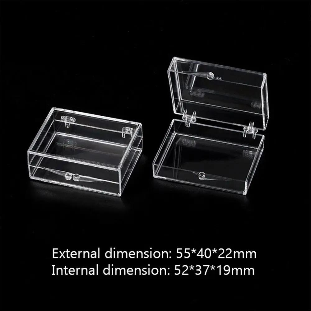 

Mini Storage Box Transparent Lidded Small Plastic Box For Parts Tools Storage Box Jewelry Display Case Beads Container