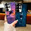 Orca Ocean Pattern Plating Phone Case For Samsung Galaxy S24 S25 FE S26 Edge S23 Ultra S22 S21 Plus S20 Anti-Fall Airabag Cover