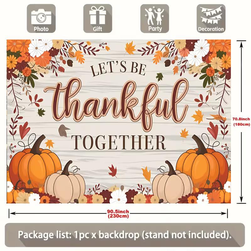 2D Rustic Autumn Harvest Thanksgiving Nature Backdrop Cloth