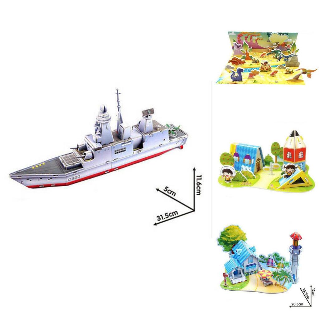 Kinder 3D Puzzle Papier DIY Lernspielzeug Kreatives Bauset für Kinder