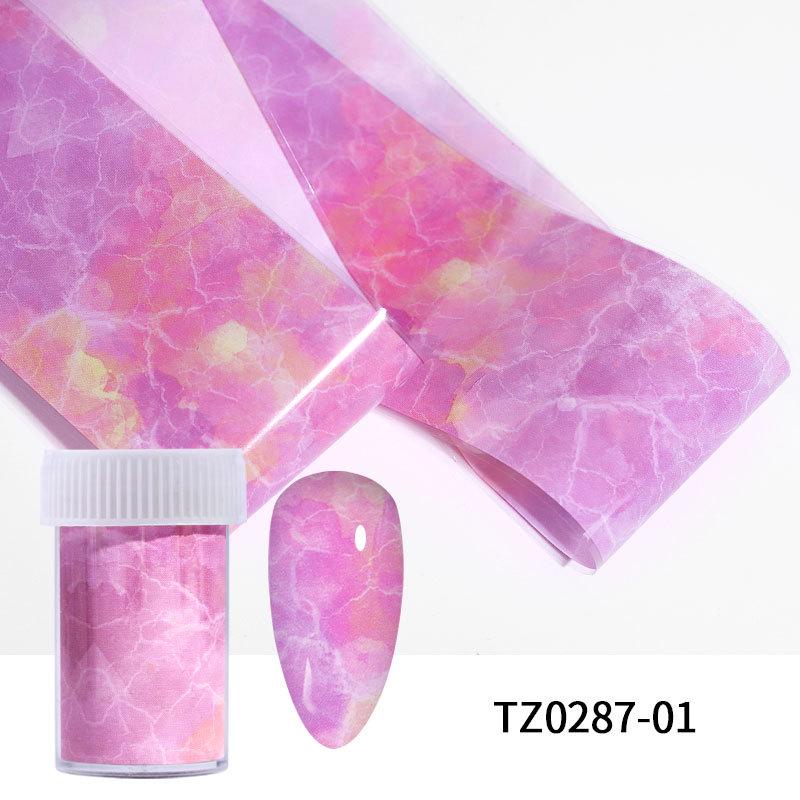 Nail Art Transfer Paper Ink Smudging Nail Marble Pattern Cloud Starry Sky Sticker Japanese Diy Decoration 100Cm