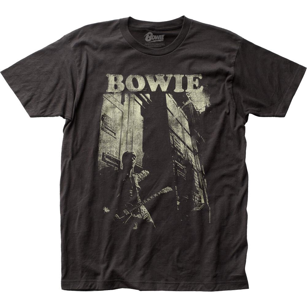 

26 David Bowie Guitar T Shirt Mens Licensed Rock N Roll Music Band Tee New Black Unisex T-Shirt L