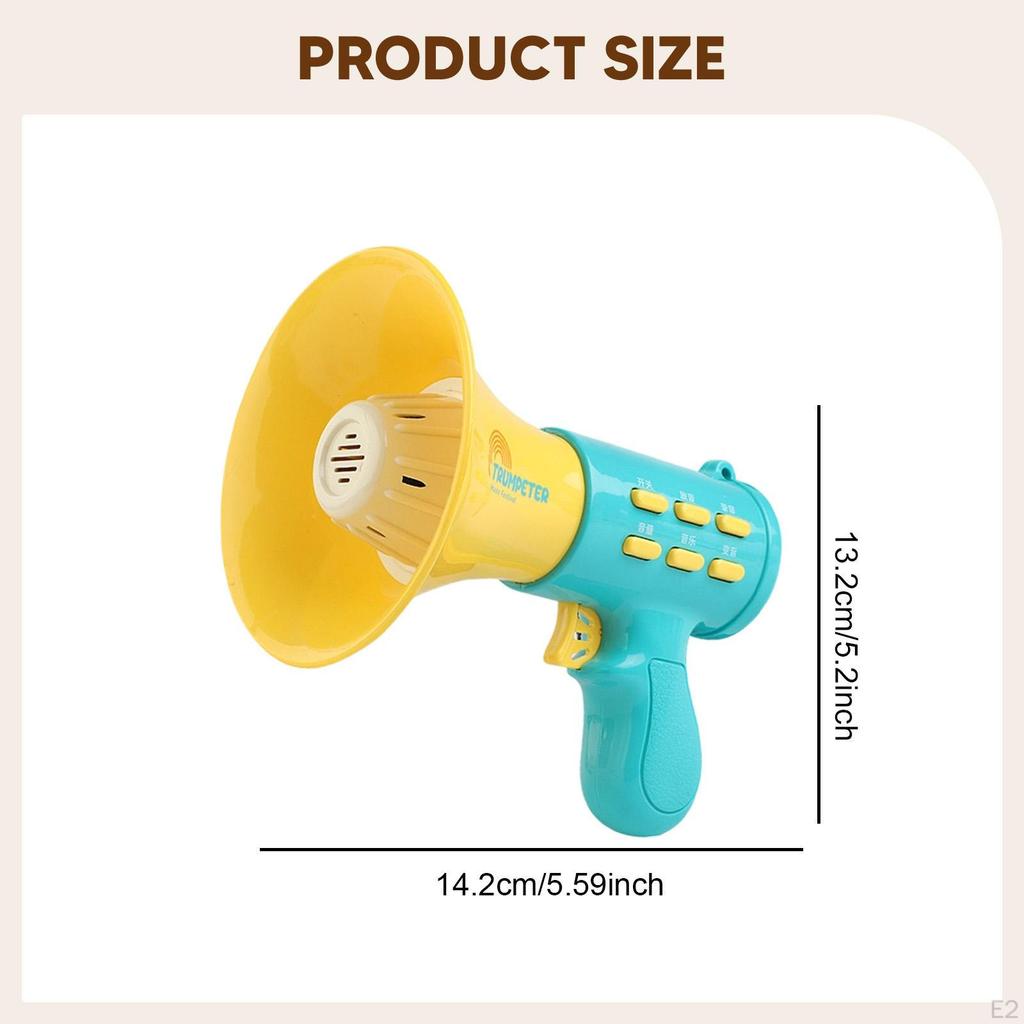 Changer Toy Amplifier Recording Megaphone Speaker Music Play Sturdy Pp Material Suitable for