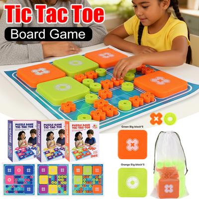 Jogo da Velha Jogo de Tabuleiro para Jogo de Festa em Família Jogos de Mesa Educacionais Interativos para Desenvolver Habilidades de Lógica de Pensamento