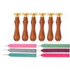 Wax Seal Stamp Kit Clear Pattern Simplicity DIY Classic Sealing Kit for Envelopes Invitations Weddin