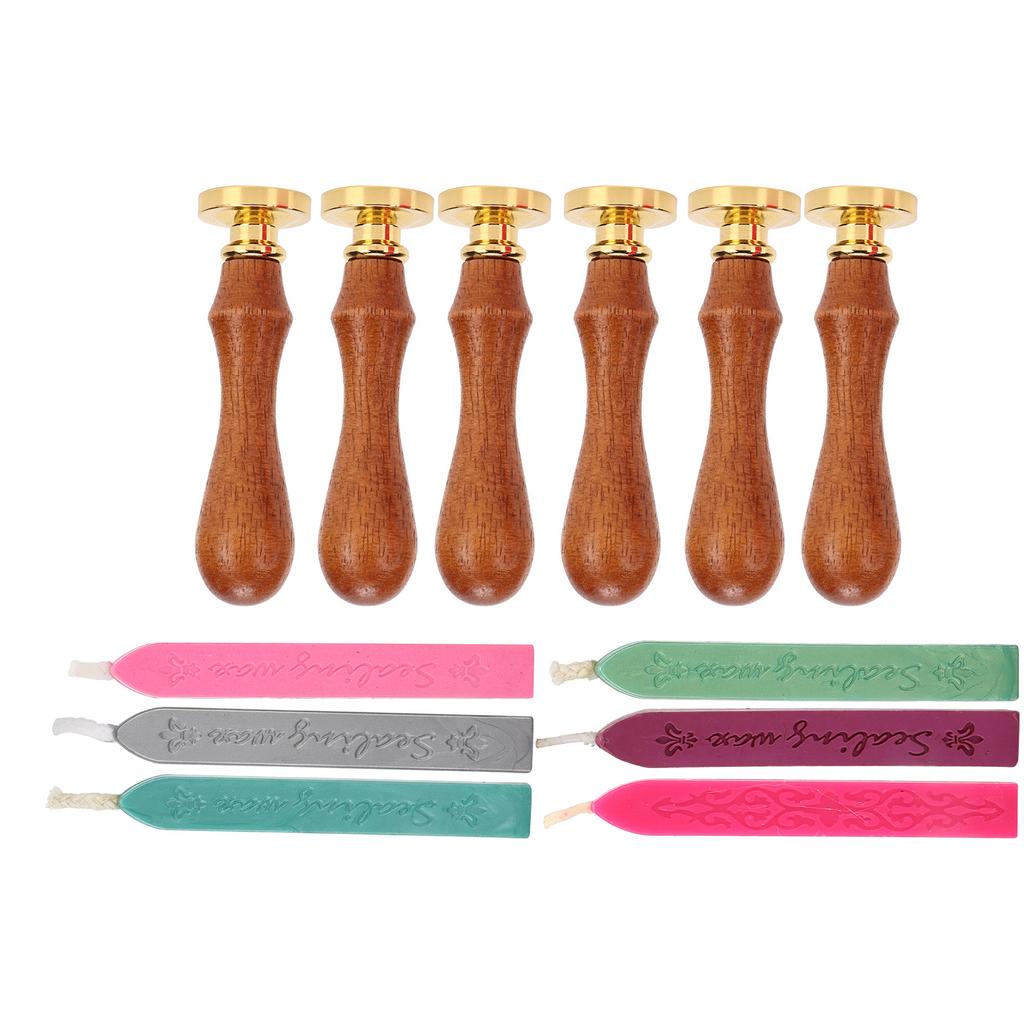 Wax Seal Stamp Kit Clear Pattern Simplicity DIY Classic Sealing Kit for Envelopes Invitations Weddin