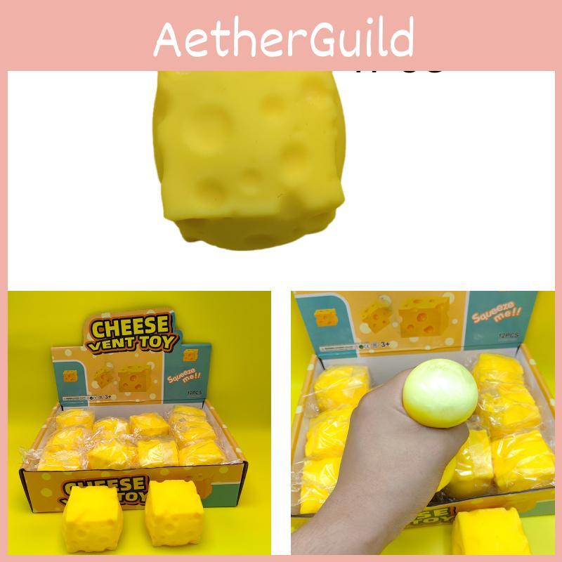 New Arrival Square Cheese Squeeze Toy For Creative Kids Wholesale Cute Simulation Cheese Blocks
