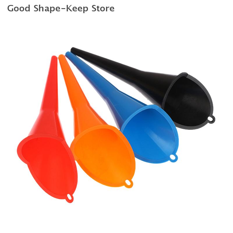 1PC Long Mouth Anti-splash Fuel Oil Funnel Plastic Car & Motorcycle Refueling Engine Accessory