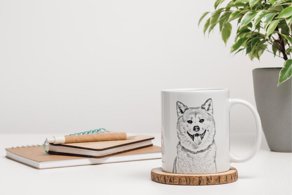 Akita, Akita Inu - cup with a dog, cup with a photo, personalized gift from the Art-Dog brand