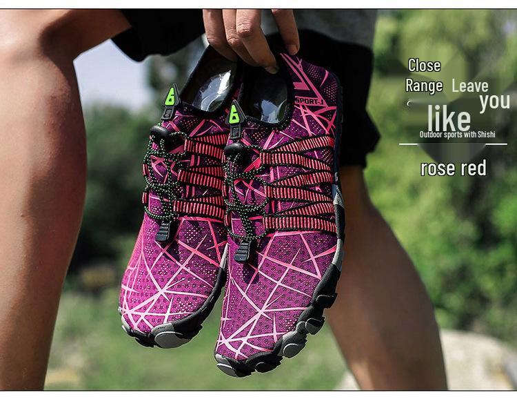 Cross-Border Lightweight Wading Shoes: Men's Comfortable Hiking & Trekking, Women's Breathable Soft-sole Beach Shoes, Large Sizes Available