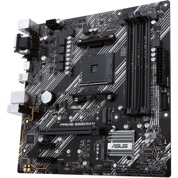 Mainboard - ASUS - PRIME B550M-K - AMD B550 - Sockel AM4 micro ATX