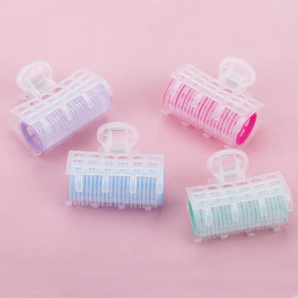 3Pcs/Bag Plastic Hair Rollers Bang Curlers Self-Adhesive Small Hair Curl Clips Beauty Women Rollers Hairdressing Styling Tools