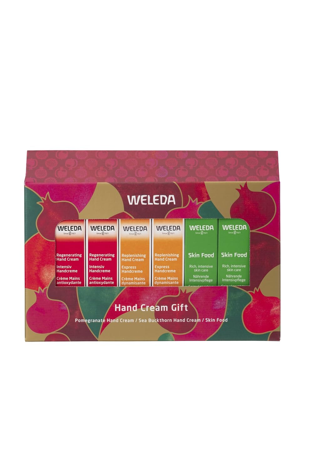 

WELEDA Hand Cream Gift Set x 10ml Skin Natural Gift [Official] (6 Bottles) - Pomegranate, Hippophane, Food, Ingredients, Organic, белый