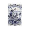 Azzurro Olandese Delft Vintage Mulino a Vento Stampa Asciugamano Viso Morbido Asciugatura Rapida Piscina Bagno Asciugamani in Cotone Assorbente Rapido