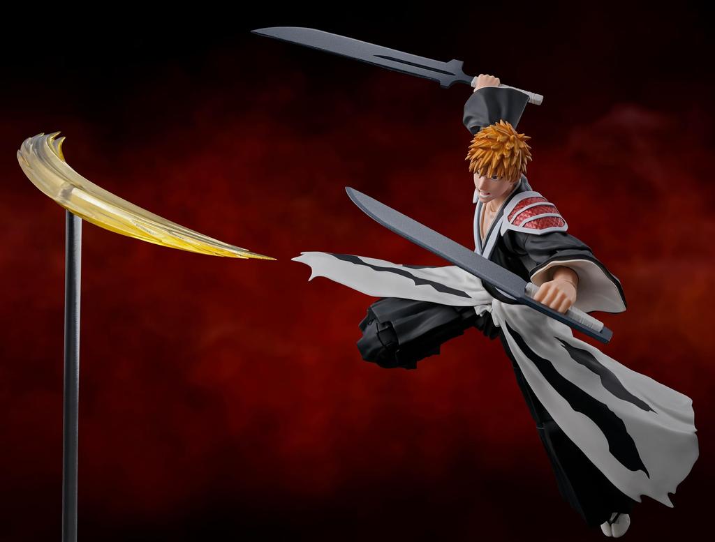 Tamashii Nations Bleach Thousand Years of Blood War Kazugo Kurosaki Dual Zangetsu Bandai Spirits S.H.Figuarts Action Figure