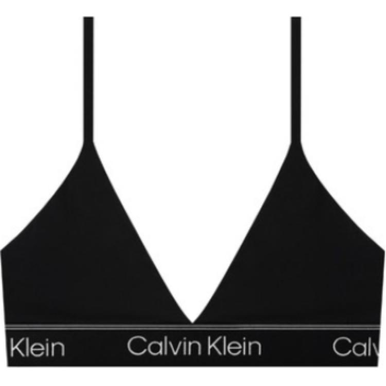 

Calvin Klein Letter Print Comfortable Simple Bra Women underwear Black QF7186-001 S