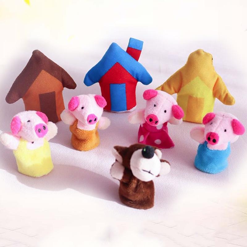 Mini Plush Dolls Cartoon Animal Puppet Theater Performance Props Soft Comfortable Hand Puppet Cloth Theater Various Styles TMZ