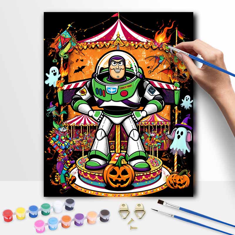 Disney Buzz Lightyear Oil Paint Hand Painting Art Kit. Home Decor Gift