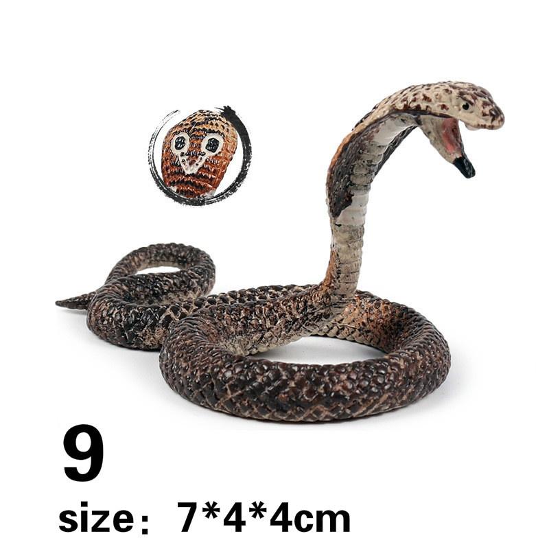Simulation Boa Constrictor Cobra Klapperschlange Kinderspielzeug Kunststoff Simulation Tier Schlange Modell Ornamente Handgefertigte Streichspielzeuge