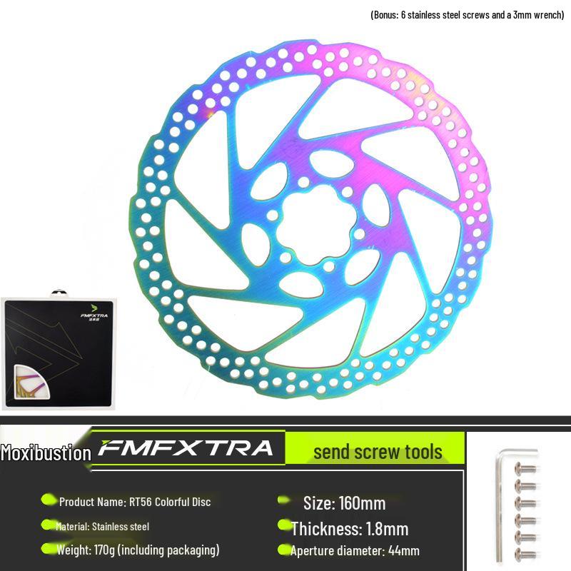 Colorful 160/180/203mm RT56 Disc Brake Pads for Mountain and Road Bikes