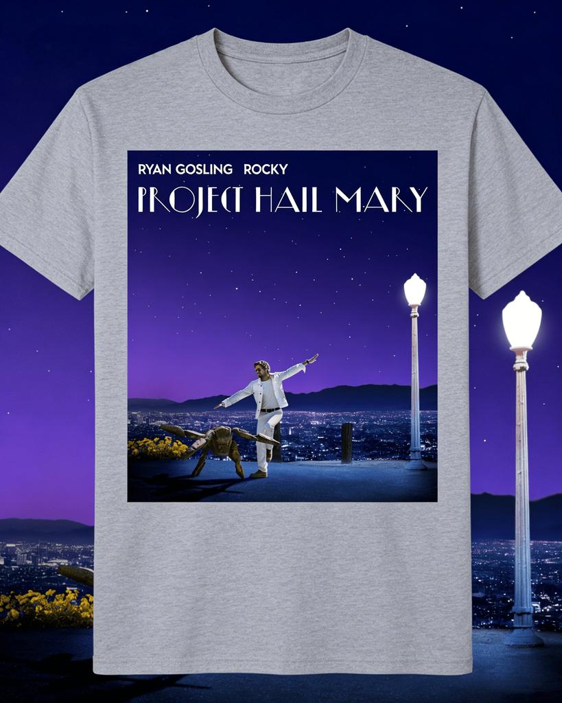 2026 Project Hail Mary  RYAN GOSLING  ROCKY Unisexs TShirt Unisex ONeck 100Cotton Short Sleeve Y2k Oversized Book lover Gift