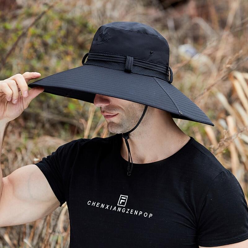 Cappello Da Avventura Unisex In Cotone Riciclato: Tesa Larga, Protezione UV E Vestibilità Regolabile