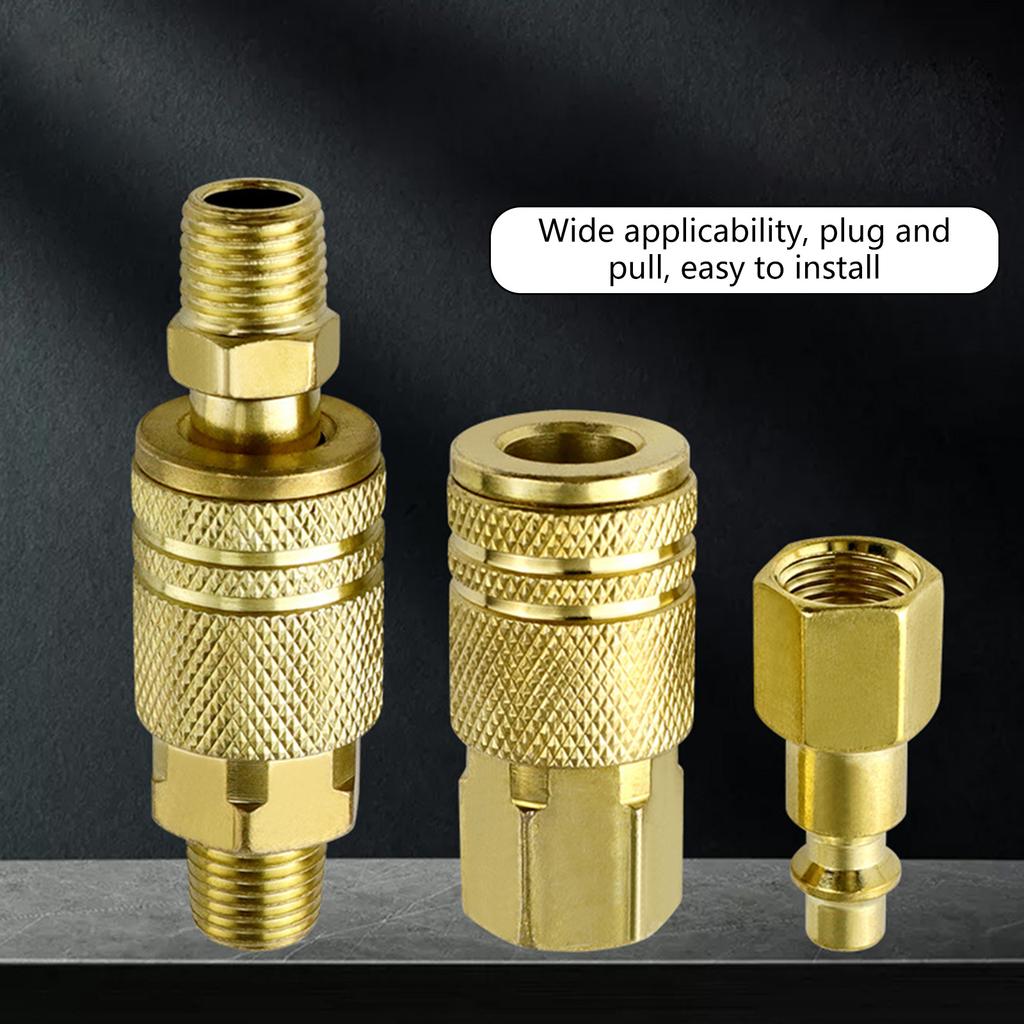 Adattatore Accoppiamento a Rilascio Rapido Raccordi Rapidi per Tubi dell'Aria Raccordo per Linea d'Aria Accessori per Compressori d'Aria