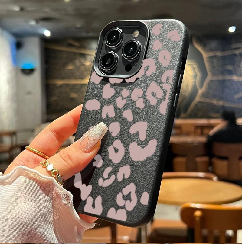 Case For POCO F7 Ultra F5 F6 M7 M6 X5 X6 X7 PRO X3 X4 GT Xiaomi 13T 14T Pro 15 Cover Luxury Cute PU Leather Leopard Print