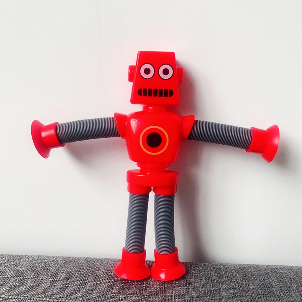 Pull & Stretch Telescopic Tube Fidgets Robot Toy for Kids Free Bend Anxiety Reduce Finger Toy for Autisms ADD Decompress