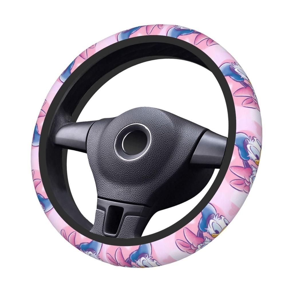 Donald Duck Car Steering Wheel Cover, Stylish, Anti-Slip, Stain Prevention, Good Texture, Accessories, Interior