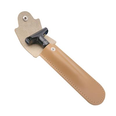 Manual Old-fashioned Razor Leather Protective CaseManual Razor Protective CaseTravel Portable Razor Leather Case