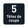 Tondeuse multifonction - GRUNDIG - MGK6841 - 5 têtes de coupe Inox - Autonomie 50min - LED